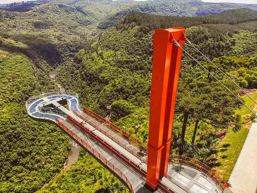 Vista panorâmica do Mirante em Canela